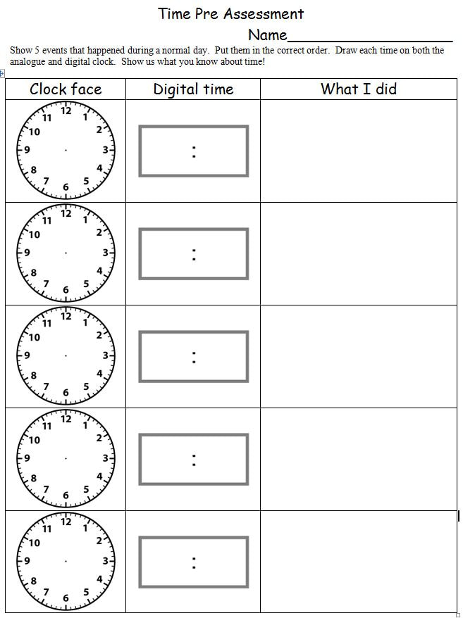 Time Measurement MargD Teaching Posters